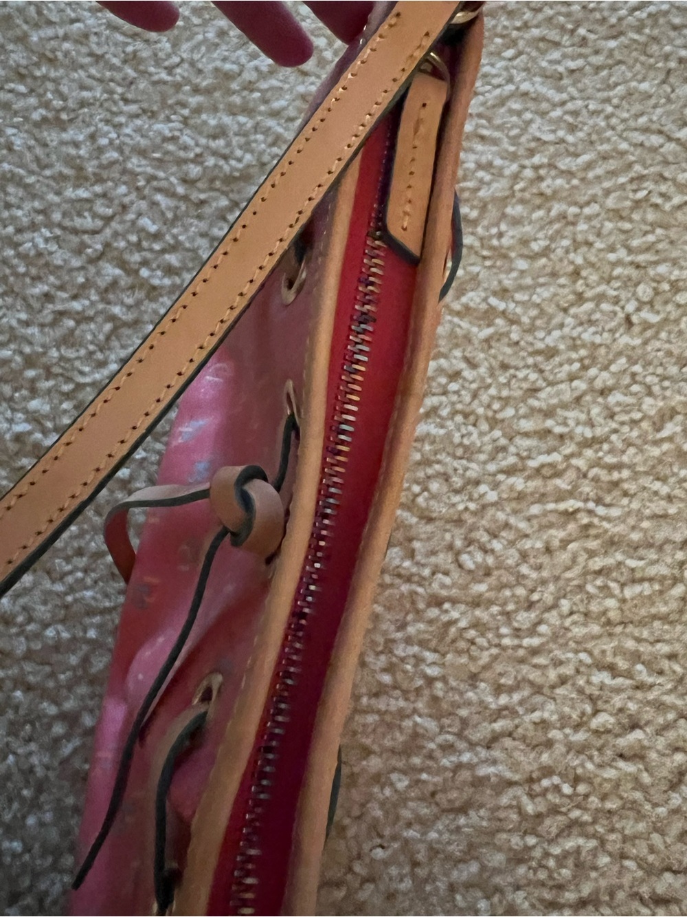 Dooney & Bourke Pink Logo-Print Shoulder Bag - Picture 4 of 6